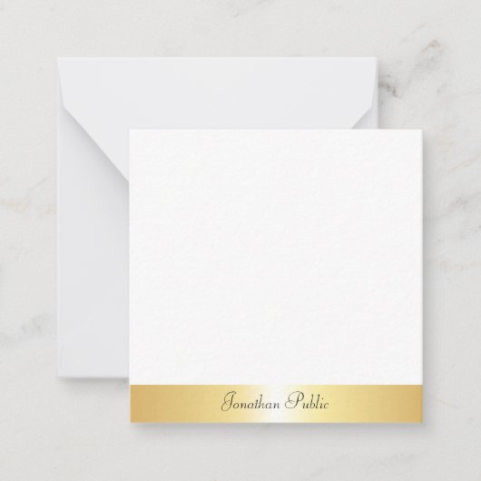 Calligraphie Script Nom du texte Modèle or (Devant)