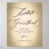 Calligraphie Script Photo Livre d'or Signal Mariag (Devant)