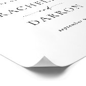 Calligraphie simple Affiche de bienvenue noire et  (Coin)