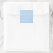 CALLIGRAPHIE SIMPLE DE DIPLÔMÉ | AUTOCOLLANT MERCI (Sac)