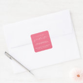 CALLIGRAPHIE SIMPLE DE DIPLÔMÉ | AUTOCOLLANT MERCI (Enveloppe)