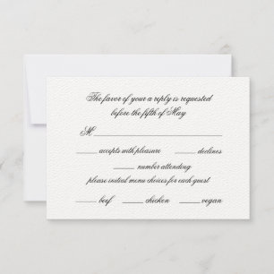Calligraphie simple et élégante avec choix de menu