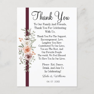 Calligraphie simple Mariage de texte Carte de reme