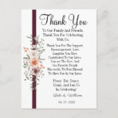 Calligraphie simple Mariage de texte Carte de reme (Devant)