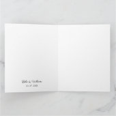 Calligraphie simple Mariage de texte Carte de reme (Intérieur)