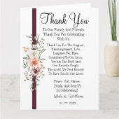 Calligraphie simple Mariage de texte Carte de reme (Devant)