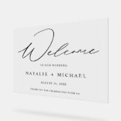 Calligraphie Simple Minimale Bienvenue À Notre Mar (Angle)