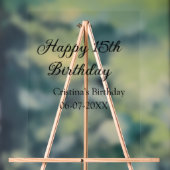 calligraphie simple minimum heureux 15e anniversai (Neutre)