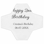calligraphie simple minimum heureux 2e anniversair (Plat)