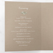 Calligraphie simple programme de mariage de verdur (Intérieur en premier)