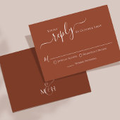 Calligraphie simple Terracotta Classic Guest RSVP