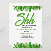 Calligraphie Surprise Engagement Party Invitation (Devant / Derrière)