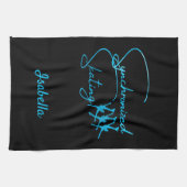 Calligraphie synchrone des serviettes de patin tur (Horizontal)