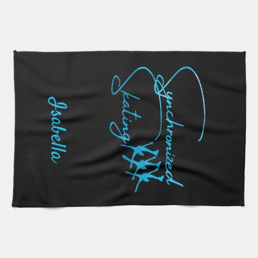 Calligraphie synchrone des serviettes de patin tur (Horizontal)