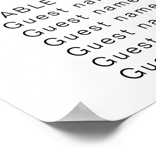 Calligraphie Tableau minimaliste des sièges Mariag (Coin)