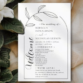 Calligraphie Texte Script Programme de mariage