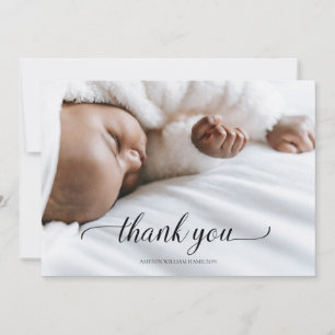 Calligraphie Votre photo Nouveau Merci de douche p