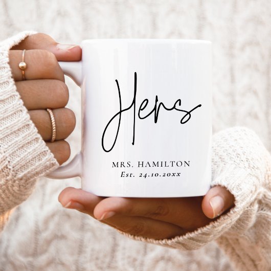 Calligraphie Whimsical Hers Gift Mug
