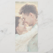 Calligraphie Whimsical Photo Retour Dîner Carte Me (Dos)