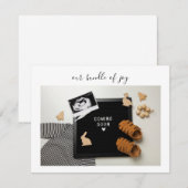 Calligraphy Bundle of Joy Baby Announcement Card Bedankkaart (Voorkant / Achterkant)