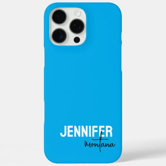 Calligraphy Elegant Plain Add Own Name Case-Mate iPhone Case (Achterkant)