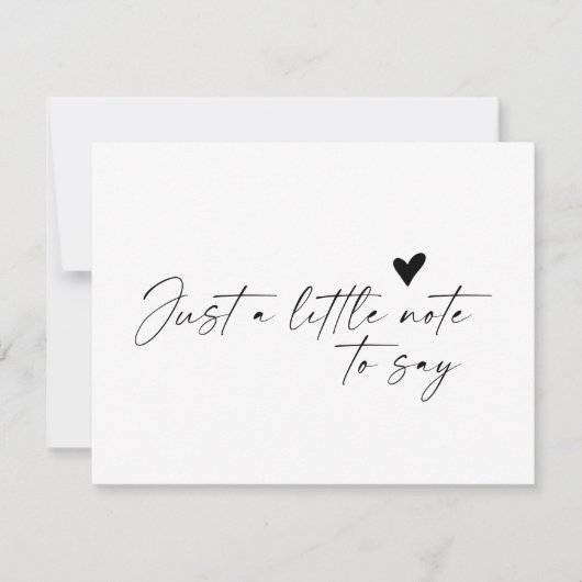 Calligraphy Formal Baby Announcement Card Bedankkaart (Voorkant)