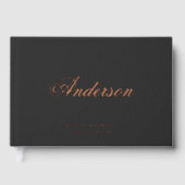 Calligraphy Last Name Dark Gray Wedding (Recto)