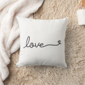 Calligraphy Liefde Tekst met hart Valentijnsdag Kussen (Deken)