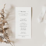 Calligraphy Love Fancy Script Dinner Menu<br><div class="desc">Cette carte de menu calligraphie amour de script de dîner fantaisie est parfaite pour un mariage moderne. Le design sobre et élégant présente une typographie de script classique et soignée en gris et blanc. Ce menu peut être utilisé pour une réception de mariage, un dîner de répétition, une douche nuptiale...</div>