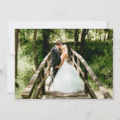 Calligraphy Love Merci Carte Mariage Photo Overlay (Dos)