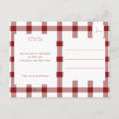 Calligraphy Prettig Kerstfeest 2-foto Feestdagenkaart (Achterkant)