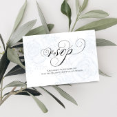 Calligraphy QR Code Wedding RSVP Response Card
