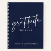Calligraphy Script Modern Gratitude Journal (Devant)