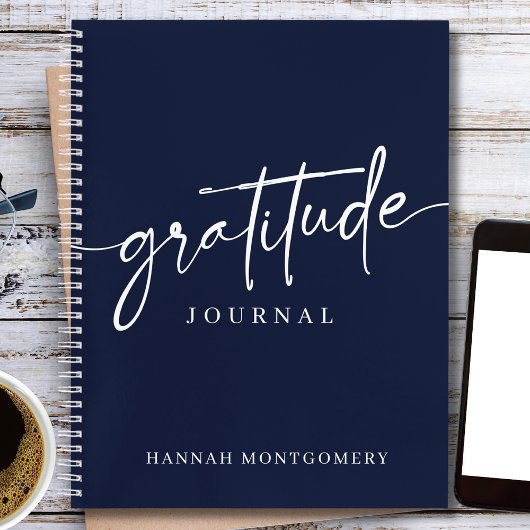 Calligraphy Script Modern Gratitude Journal