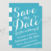 Calligraphy Script Save the Date Announcement (Voorkant / Achterkant)