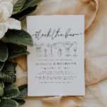 Calligraphy Stock The Bar Shower Invitation<br><div class="desc">Il s'agit d'un stock le bar couples invitation à la douche avec de belles boissons aquarelles et un élégant parking de police. // Pour les articles correspondants, visitez la collection "STOCK THE BAR" dans le magasin Sincerely By Nicole Zazzle. * Si vous aimez ce design mais ne le voyez pas...</div>