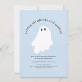 Calling All Ghouls and Goblins Birthday Invitation (Devant)