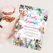Calling All Party Animals Safari Birthday  Kaart