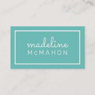 CALLING CARD preppy moderne chique minimale jade g Visitekaartje