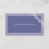 CALLING CARD schattige creatieve kant bunting mauv Visitekaartje (Achterkant)