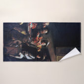 Calling of Saint Matthew, Caravaggio (Serviette de bain)