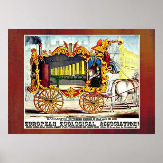 Calliope ! Affiche publicitaire de 1874 (Devant)