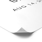 CALLIOPE Little Cutie Clementine Baby shower Poster (Hoek)