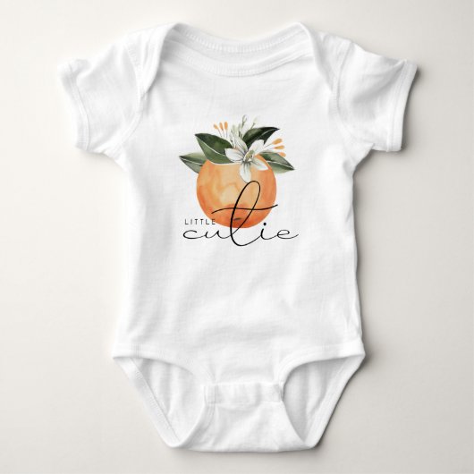 CALLIOPE Little Cutie Clementine Oranje Baby Romper (Voorkant)
