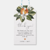 CALLIOPE Waterverf Oranje Blossom Labels Cadeaulabel (Voorkant)