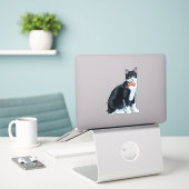 Calliope's Halloween Bow Stropdas Sticker (Laptop op bureau)