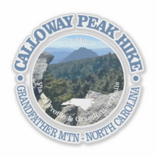 Calloway Peak (rood) Sticker