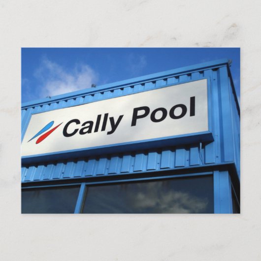 Cally Pool Briefkaart (Voorkant)
