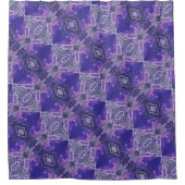 Calm Acrylic Pour Inspired Shower Curtain Douchegordijn (Voorkant)