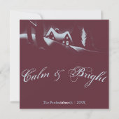 Calm and Bright | Flat Holiday Card Feestdagenkaart (Achterkant)